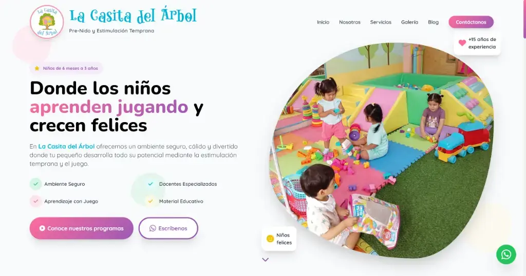 Diseño web para La Casita del Árbol