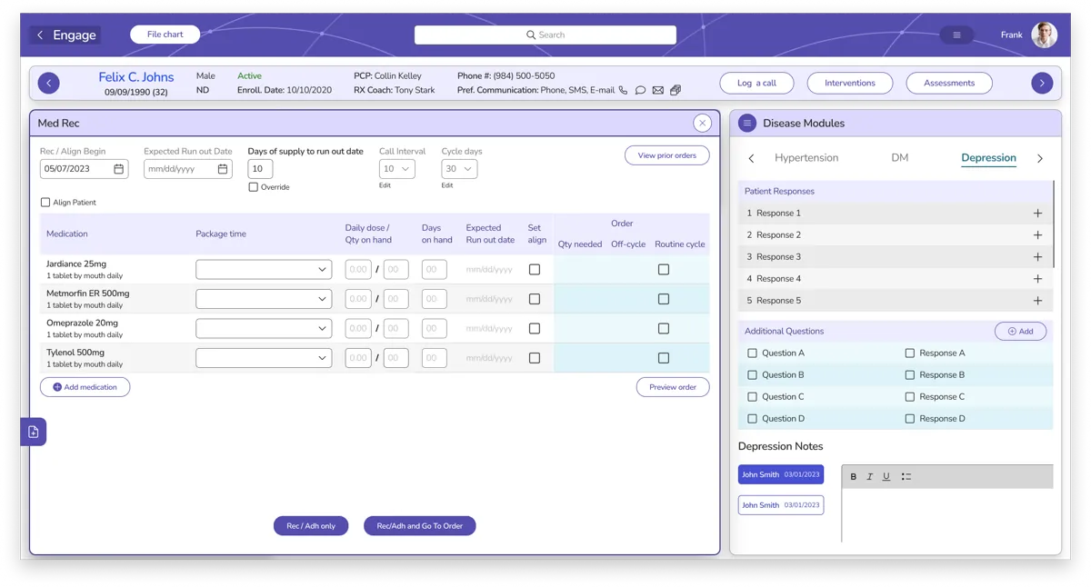Registro de medicación — paciente nuevo (StellusRX)